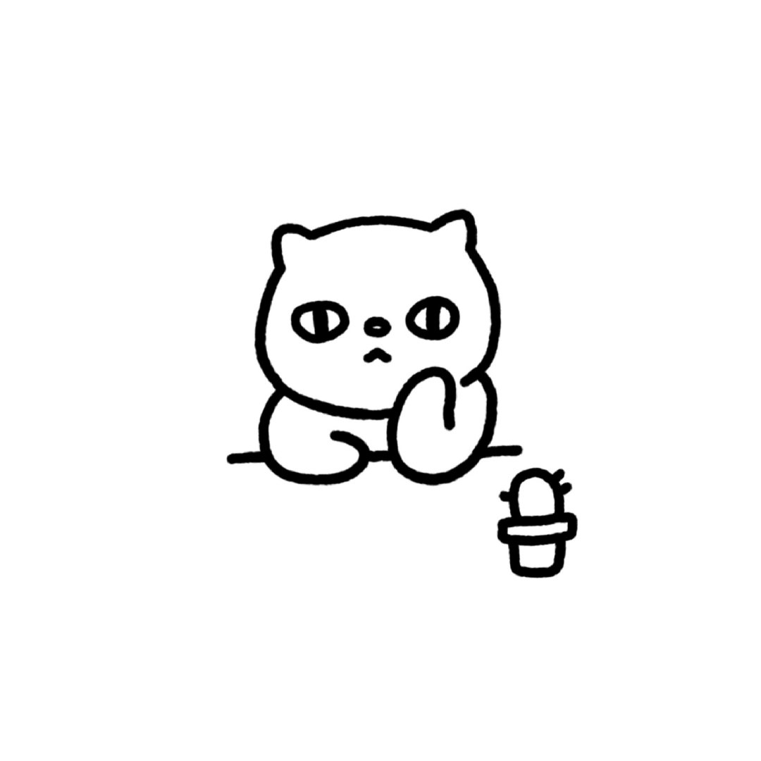 手绘简单又好看的卡通微信头像