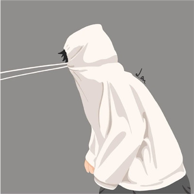 热门小众插画情侣微信头像