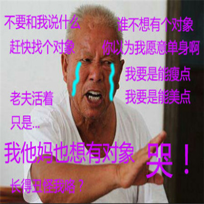 暴躁大爷社会语录沙雕微信表情包
