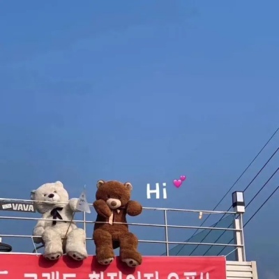 治愈系又有趣蓝色的风景微信头像