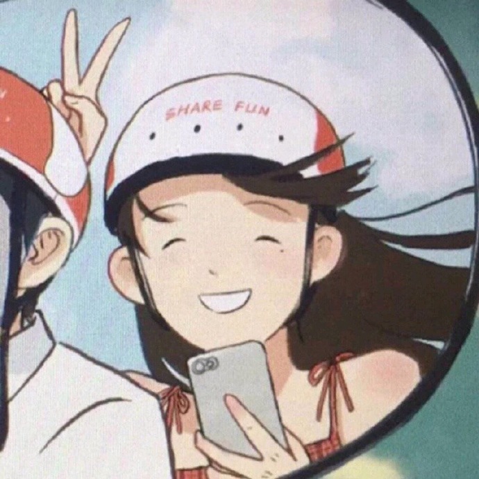 适合夏天的一组可爱情侣微信头像