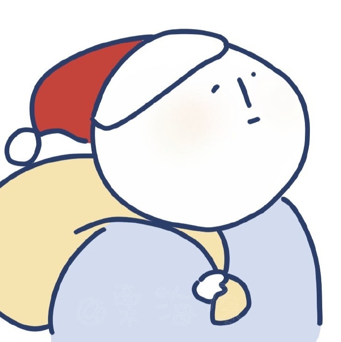 一组可爱的圣诞卡通头像