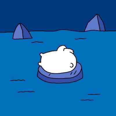 超治愈的小白熊可爱微信头像