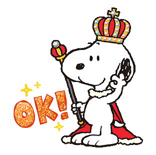 穿着王袍的史努比微信头像