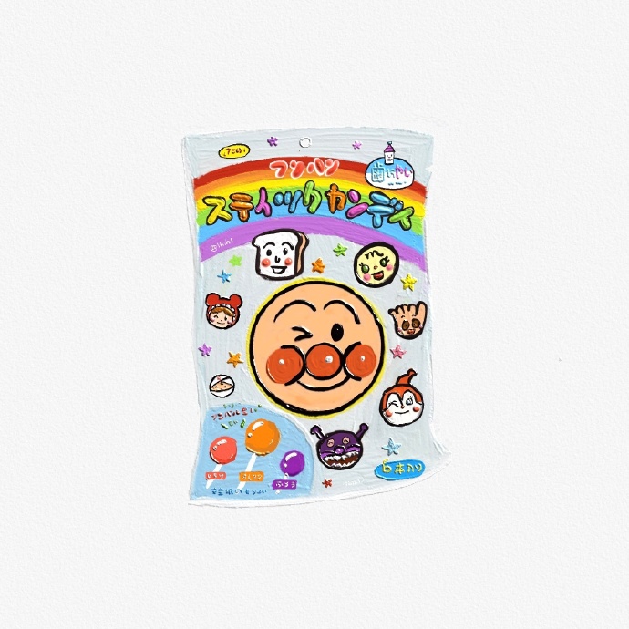 手绘零食个性微信头像