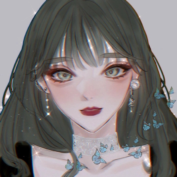 绝美二次元动漫女生微信头像