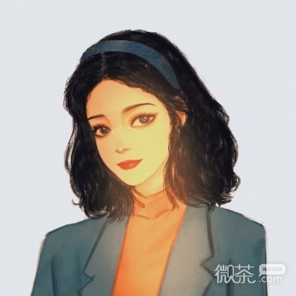 港风手绘微信头像