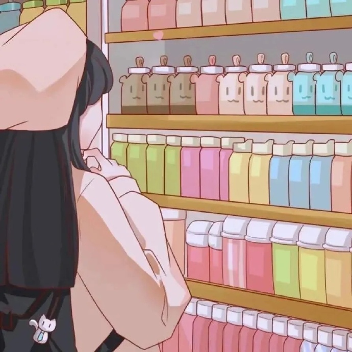 二次元卡通情侣微信头像