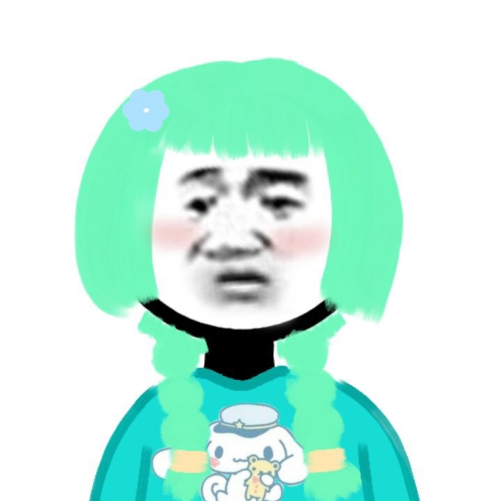 暴走沙雕脸女孩微信头像