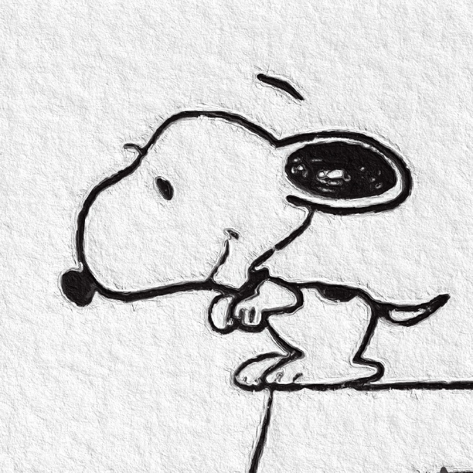 简简单单的史努比微信头像