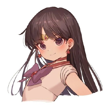 手绘二次元动漫女孩微信头像