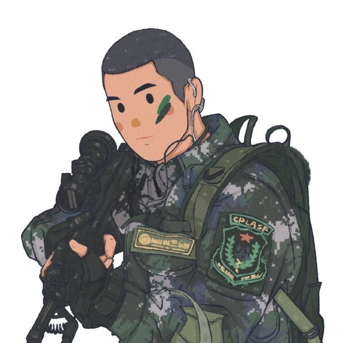 超帅的伟大职业手绘微信头像