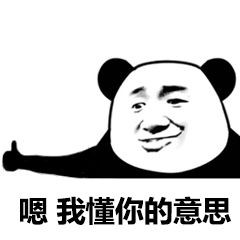 你懂我意思吧熊猫头微信表情包