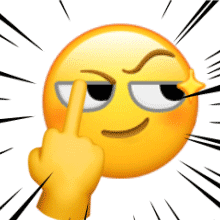 沙雕黄脸竖中指动态微信表情包