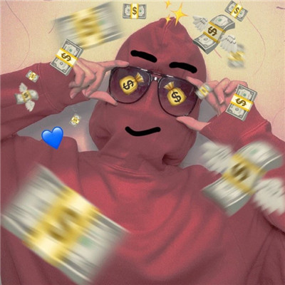 满眼都是钱的可爱微信头像