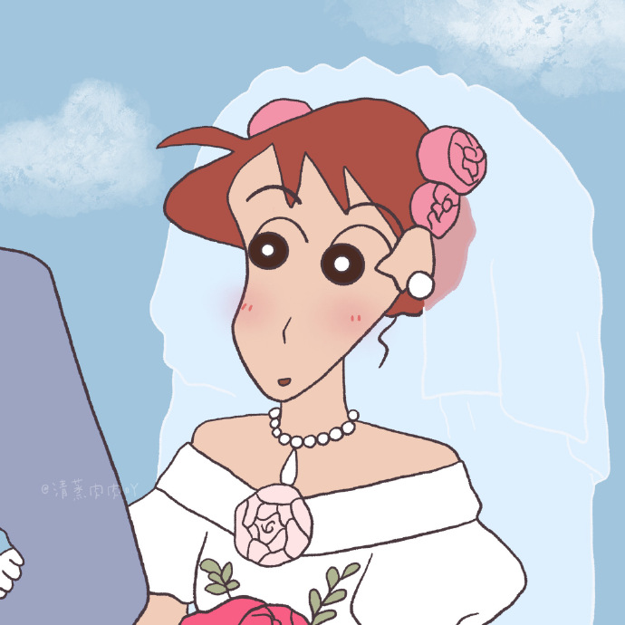 蜡笔小新一家子的情侣微信头像