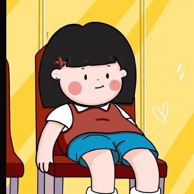 又甜又可爱的插画情侣头像