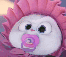 《爱宠大机密》小白兔动态微信表情包