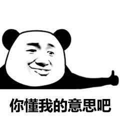 你懂我意思吧熊猫头微信表情包