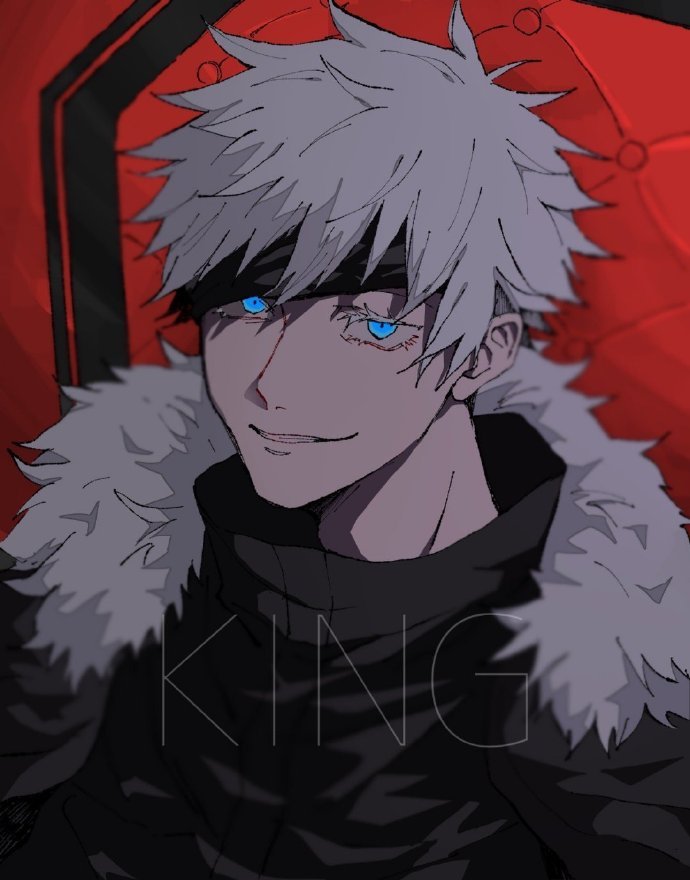 手绘超帅五条悟微信头像