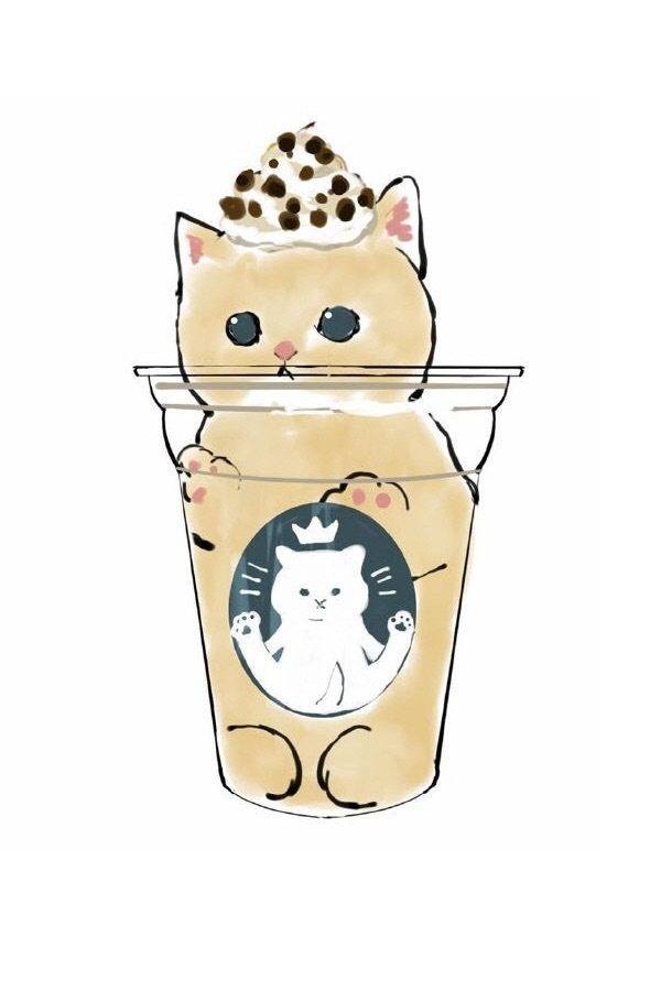 杯子里的小猫咪可爱卡通微信头像