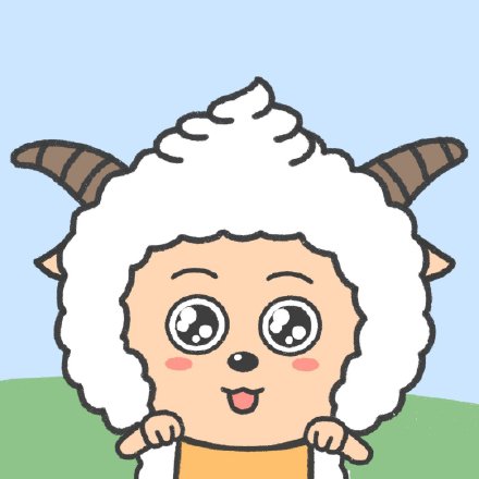 手绘懒羊羊可爱微信头像