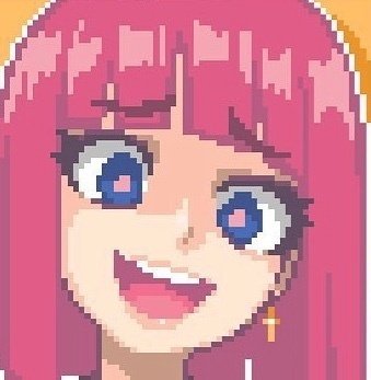 一组像素风格插画姐妹微信头像