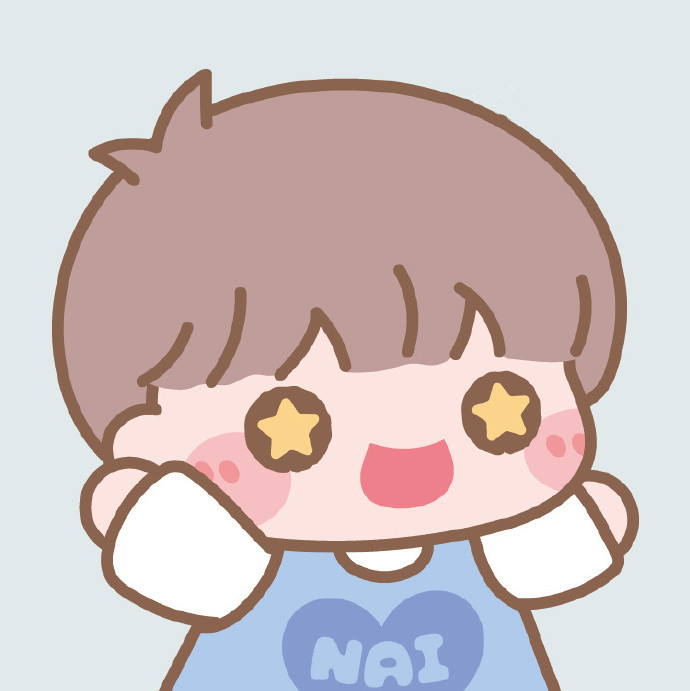 干饭人可爱呆萌情侣微信头像