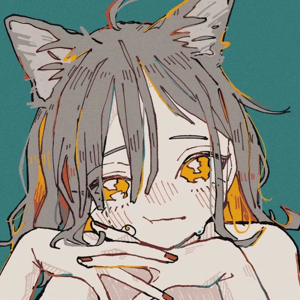 好看的动漫头像：靠边睡着的时候