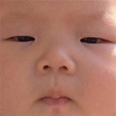 萌娃可爱脸部特写微信表情包