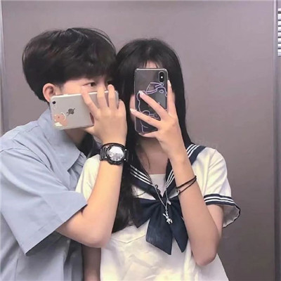 学院风情侣头像