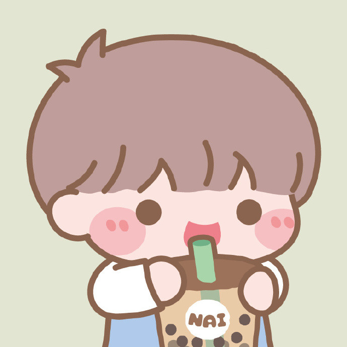 干饭人可爱呆萌情侣微信头像