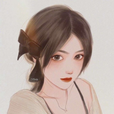 可甜可盐的手绘动漫女生微信头像