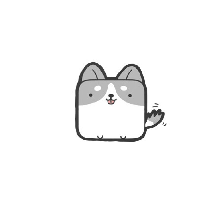 卡通方块动物可爱微信头像