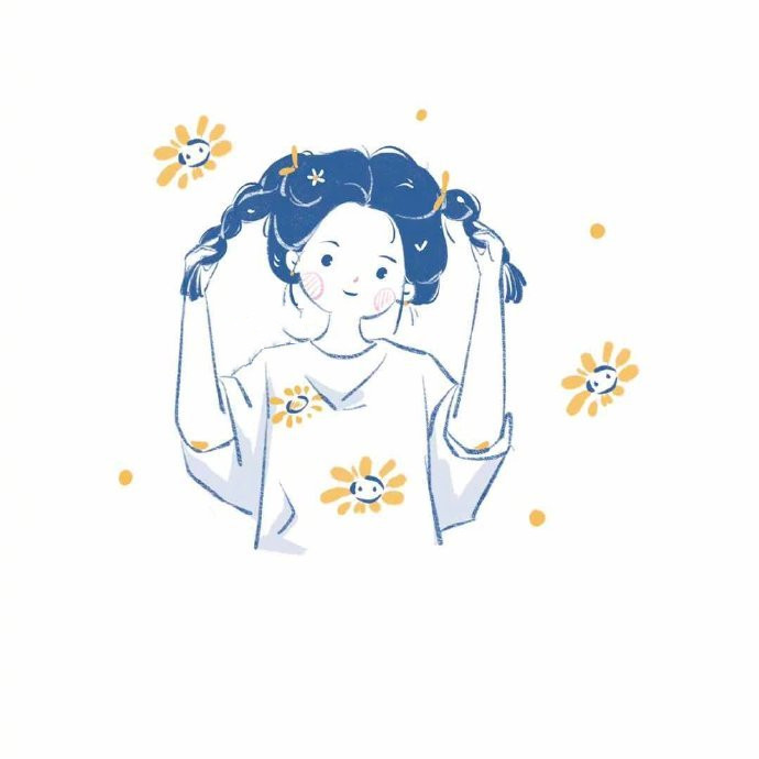 可爱手绘插画微信头像