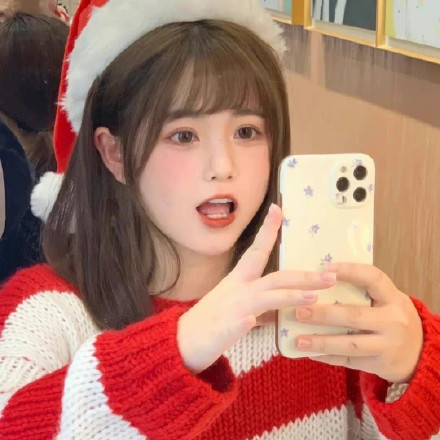 超好看的圣诞女生微信头像