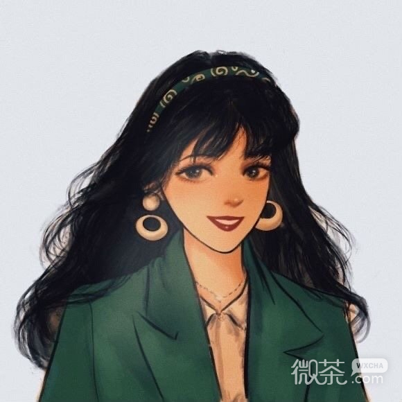港风手绘微信头像