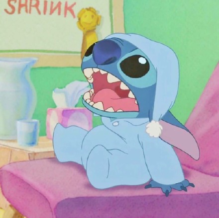 蓝色小怪物史迪仔微信头像