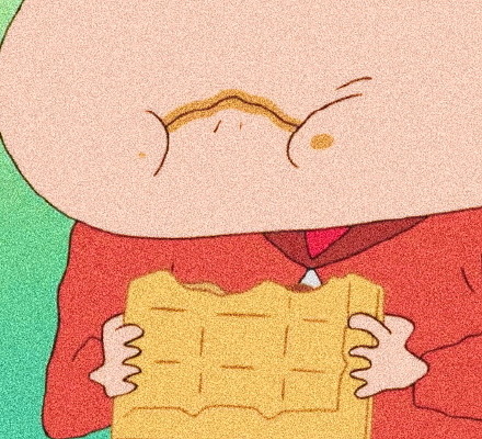 狂吃不胖的蜡笔小新可爱微信头像