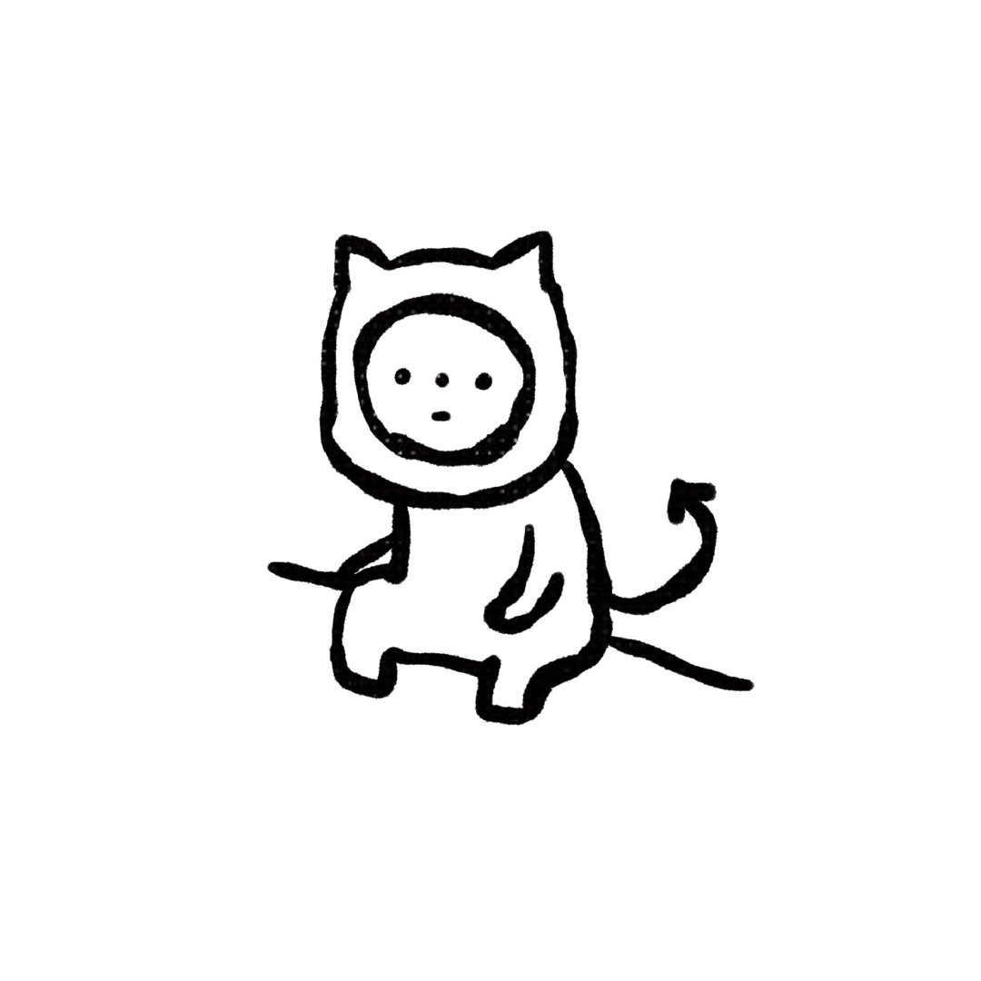 手绘简单又好看的卡通微信头像