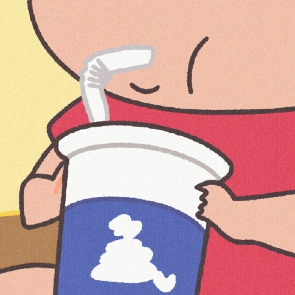 手绘蜡笔小新干饭可爱微信头像