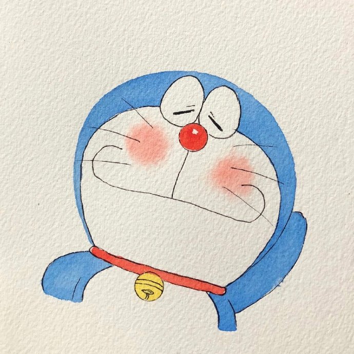 蓝胖子哆啦A梦可爱手绘头像