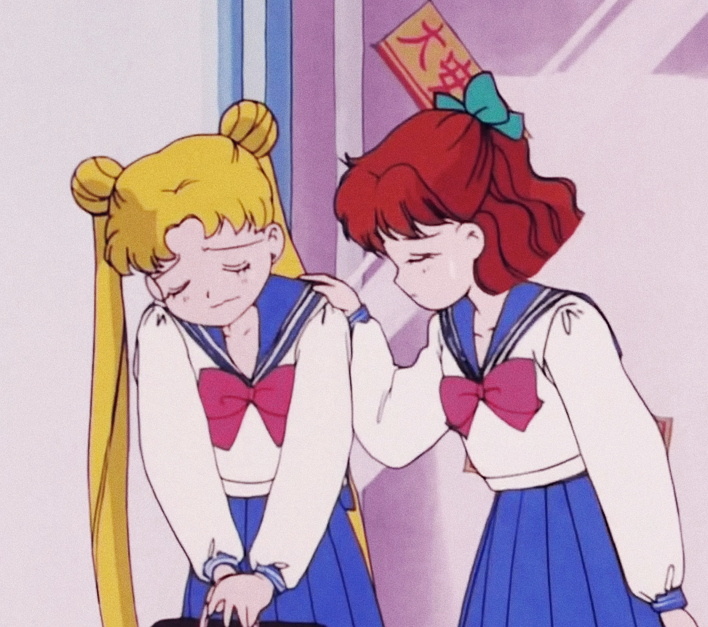 《美少女战士》月野兔&大阪奈留闺蜜微信头像