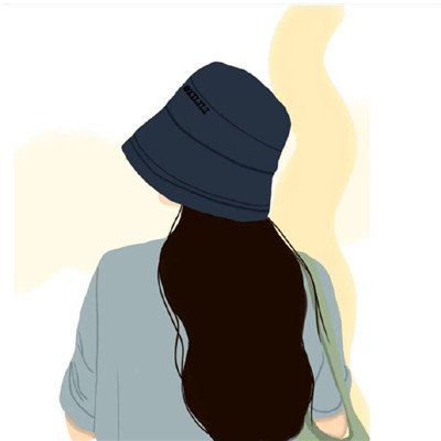 热门小众插画情侣微信头像