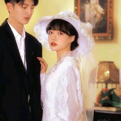 颜值超高的秀恩爱复古优质情侣头像