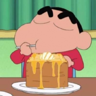 超萌的吃货蜡笔小新干饭头像