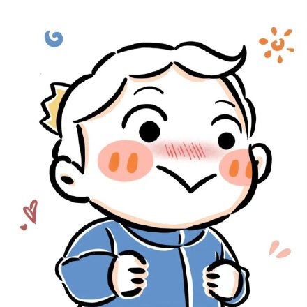 手绘《国王排名》超可爱的波吉微信头像