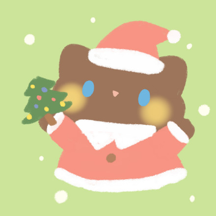 手绘可爱圣诞卡通情侣微信头像