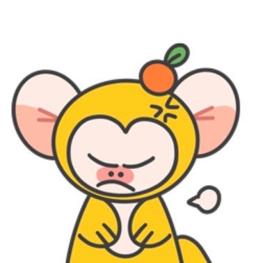 圆脸猴手绘微信表情包