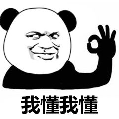你懂我意思吧熊猫头微信表情包